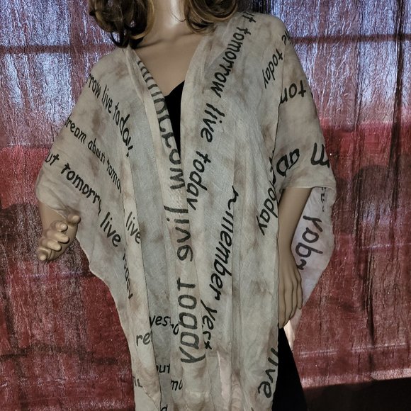 JC Sunny graphic long wrap Size OS - Picture 1 of 6